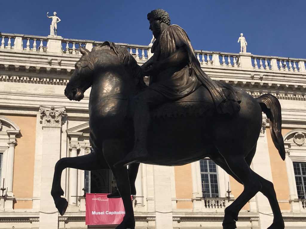 マルクスアウレリウスの騎馬像